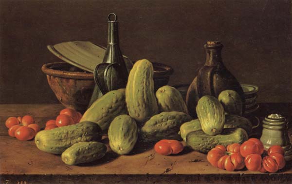 Still Life with Cucumbers and Tomatoes